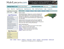 Tablet Screenshot of northcarolina.statelawyers.com