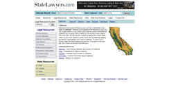 Desktop Screenshot of california.statelawyers.com